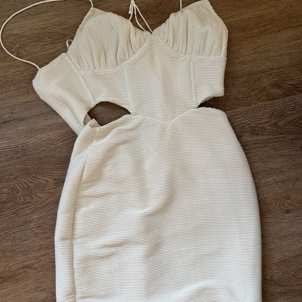 Sabo skirt white cutout dress